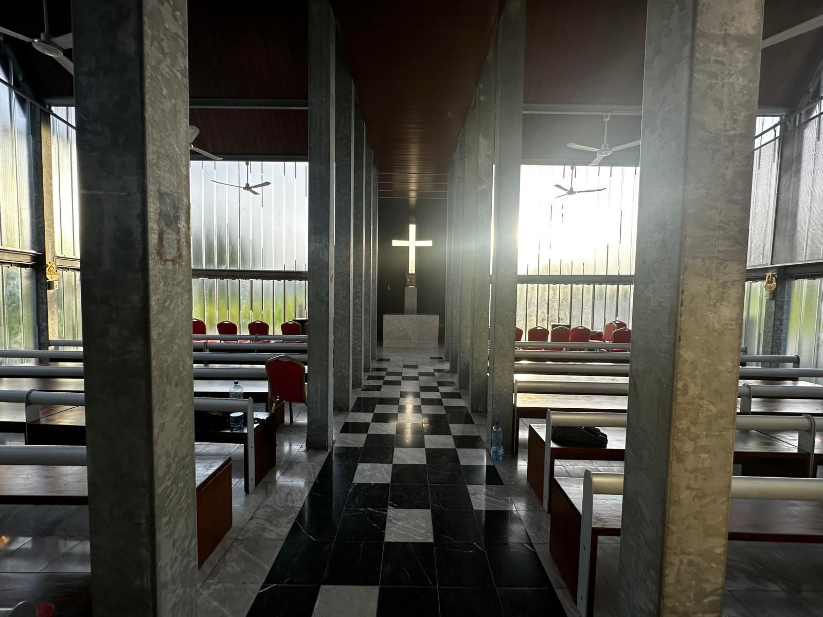 Private Chapel Gabon nave detail