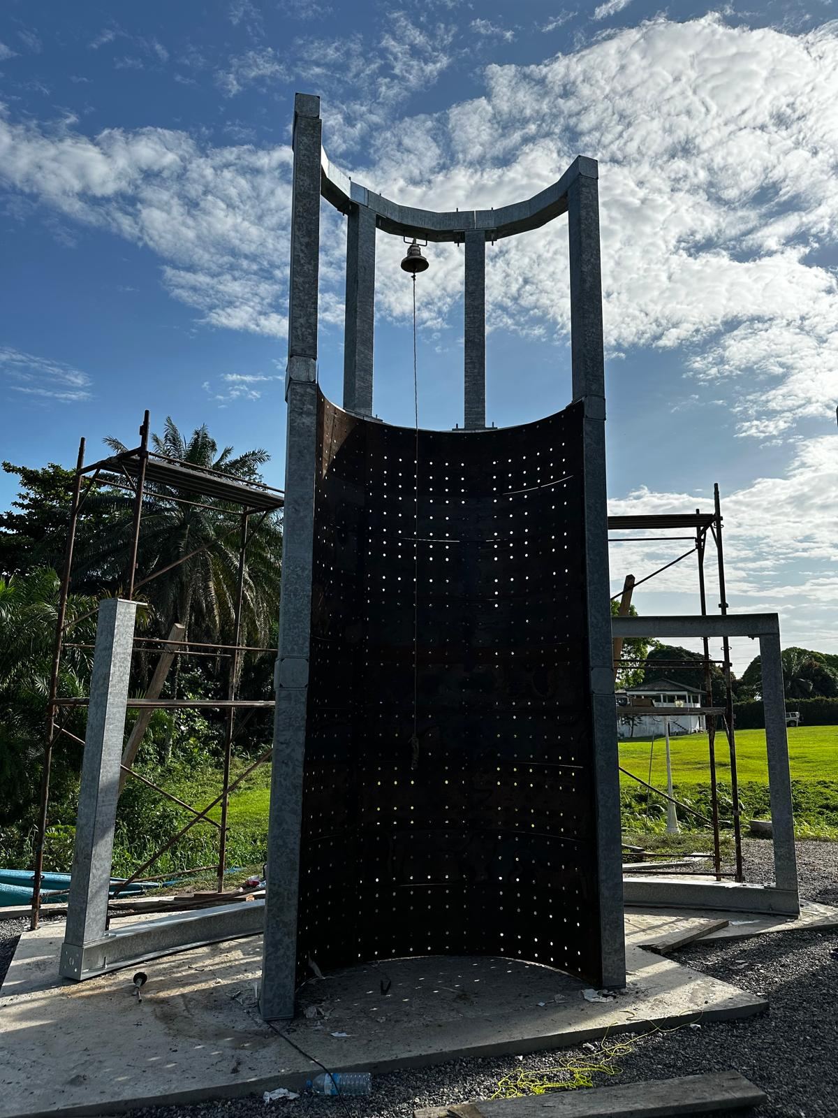 Bell tower structure, Private Chapel Gabon
